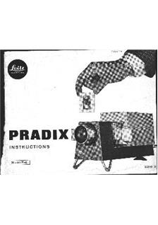 Leica Pradix manual. Camera Instructions.